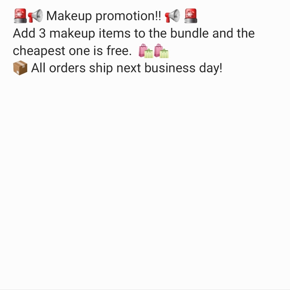 Makeup Bundle Promotion!!